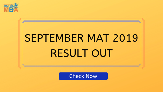 September MAT result 